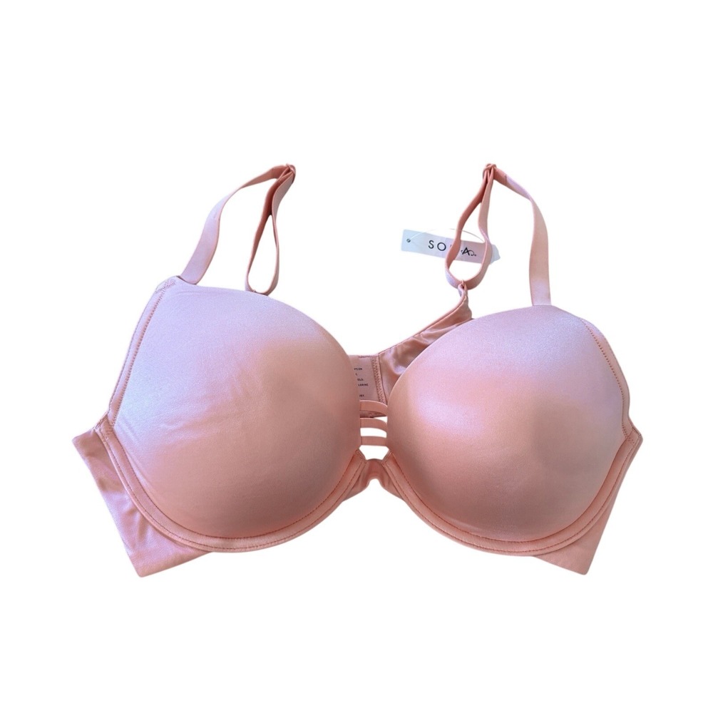 Soma Stunning Push Up Bra 38D Pink Underwire Padded NWT